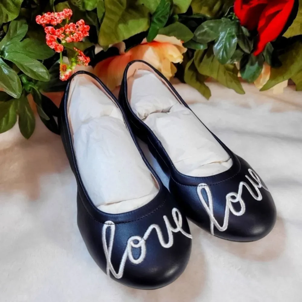 NIB Ellen Degeneres Kids Eg-Langlee Ballet Flats Leather